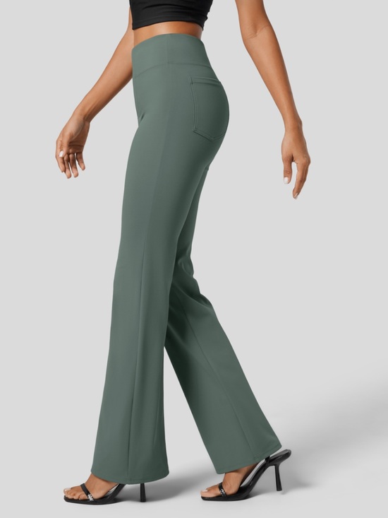 HALARA Pants - Halara Flex High Waisted Slight Flare Work Pants S Green NWT